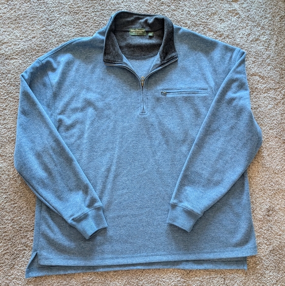 Norm Thompson Medium Blue Long Sleeve Knit Top Size XXL - Picture 1 of 6